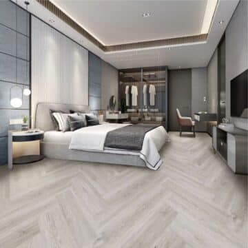 Meva Vinyl à chevron avec isolation chêne gris