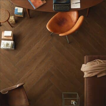 Meva Vinyl à chevron avec isolation chêne rustique