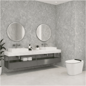 Panneau XL PVC Gris brillant