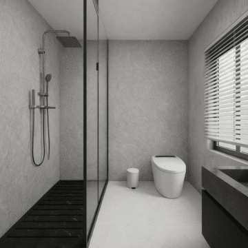 Panneau XL PVC Texture Gris Mat